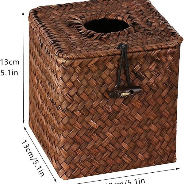 Cube Tissue Box Cover Woven Square Tissue Box