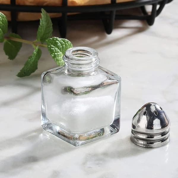 Mini salt- och pepparkvarnar, 0,5oz/1/2oz glas kubform1