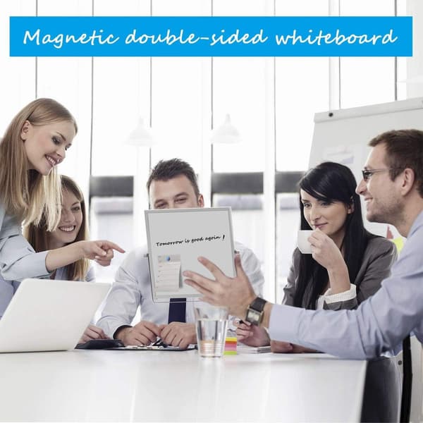 Torr magnetisk liten whiteboard - 25*25cm Bärbar dubbelsidig vit KLB
