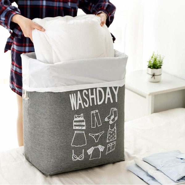 Large Laundry Hamper,75L Foldable Laundry Basket,Drawstring Laundry Baskets,Dirty Laundry Bag Travel Dirty Clothes Home on the Go