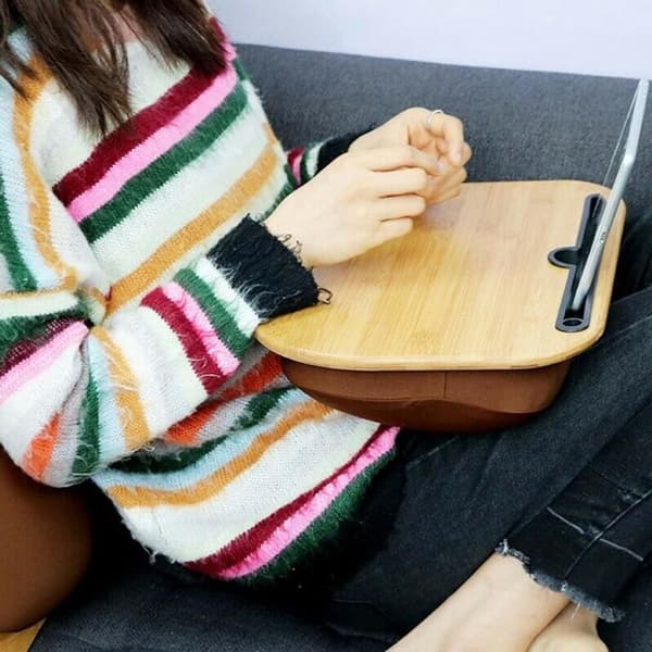 Laptop kudde bricka, laptop pad knäbricka för säng med