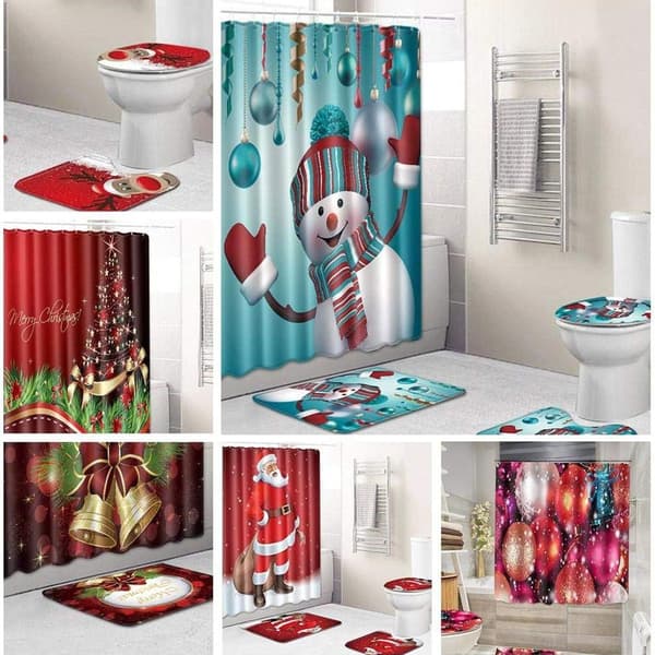 Pcs Elk Pattern Vanntett Dusj Gardiner Julepynt KLB