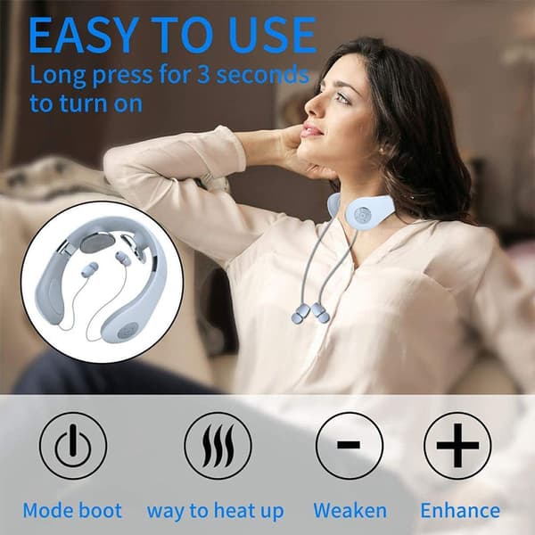 Multifunktionellt instrument för axel- och nackmassage, vit