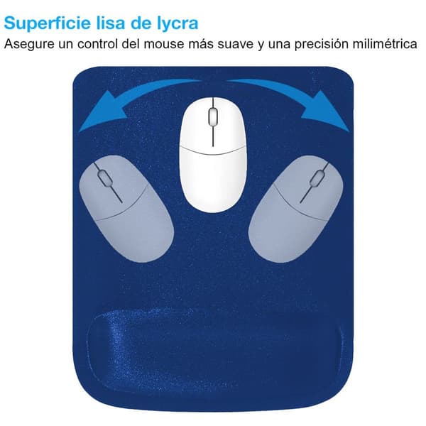 Ergonomisk Gaming Office Mouse Pad Mouse Pad med Pad Blå