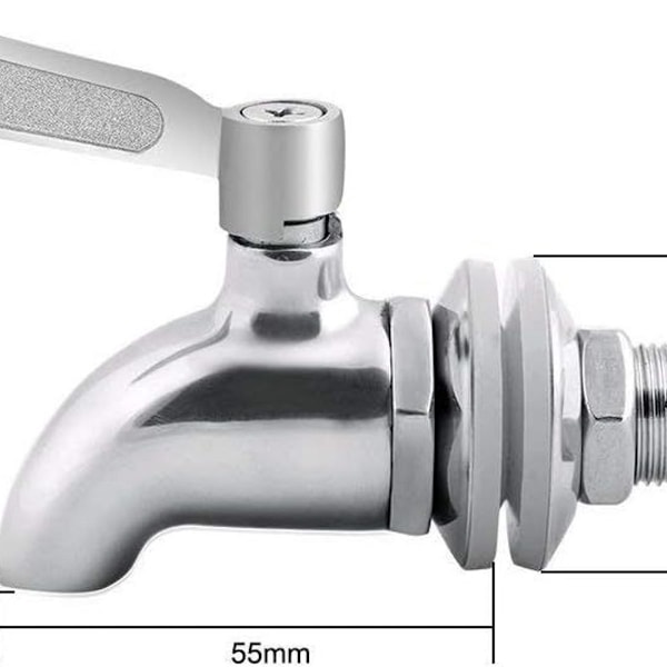 Dryckesdispenser kran - rostfri kran för glas