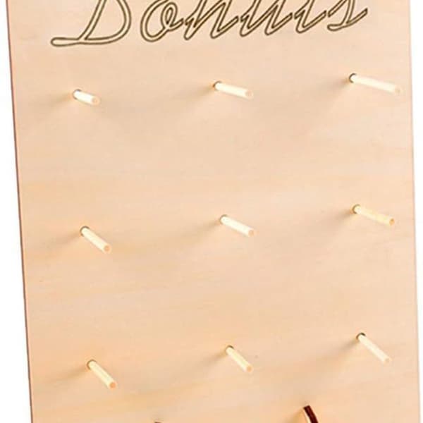 Donutväggstativ, donutdisplaystativ, donuthylla, donut