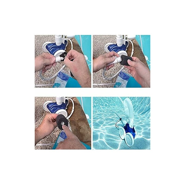 10 Polaris Hale Scrubber Reservedele til Vac-Sweep Pool Cleaner Slange Hale - Passer til 180,280,360,380,480,3900 Skum på Enden af Slangen KLB