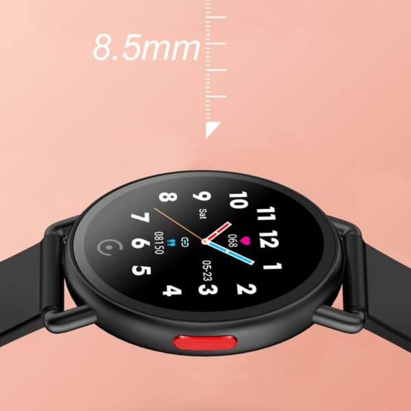 Smartwatch med pulsmåler, søvnovervågning og Bluetooth-musikstyring hele dagen