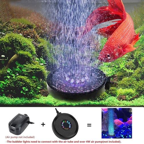 Nedsänkbar akvariumbubbellampa, 1,5 W bubbellampa