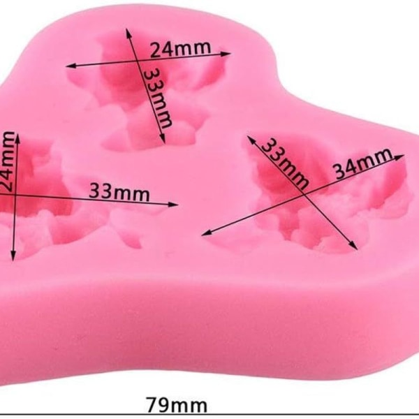 3D ängel fe silikonform tårta form dekoration handgjord