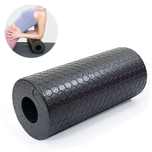Standard skumrulle. Original massasjerulle for fasciatopplæring. Svart