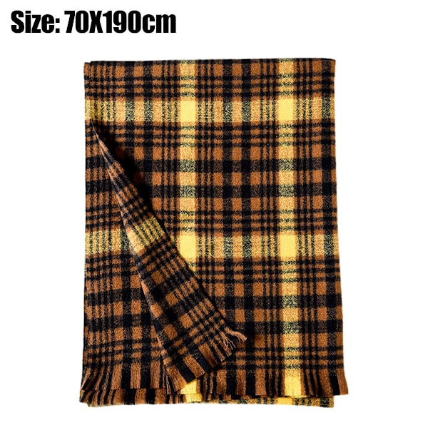 Dame vintertørklæde efterårstørklæde cashmere følelse vintertørklæde strik stil2 KLB
