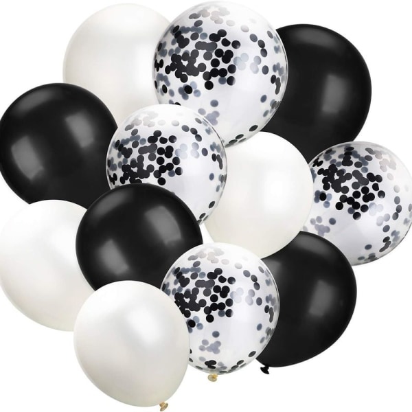 Ballongset, 12-tums ballong metall latex ballong färgglad