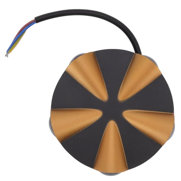 5-sidig lysende vegglampe, rund design, vanntett, 5 LED KLB