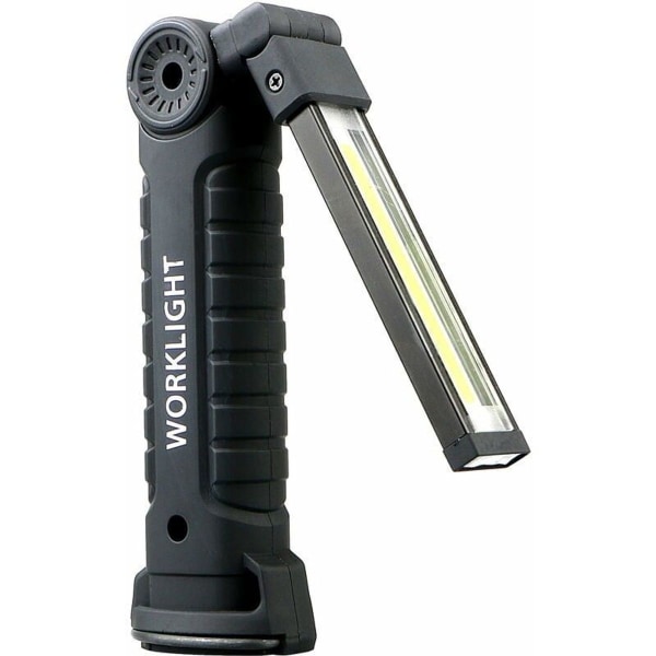 Genopladelig magnetisk COB + LED lommelygte, fleksibel inspektionslys