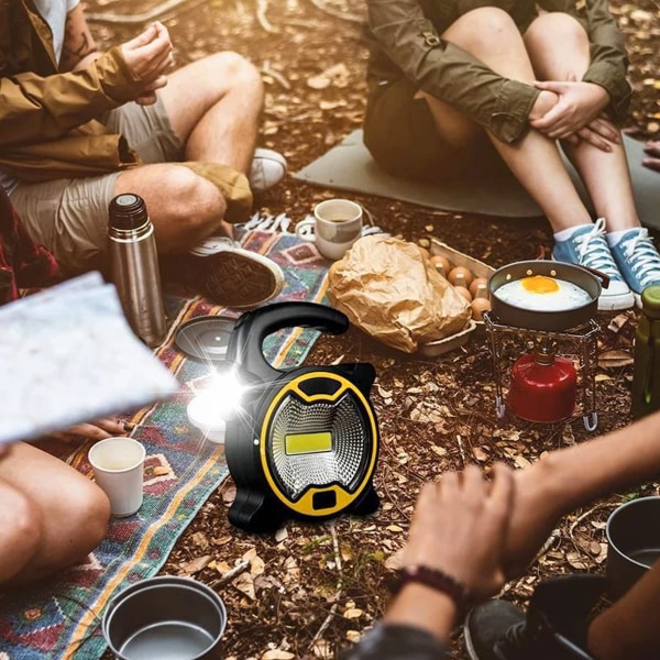 Kraftfull 100 Lumen Campinglampa Batteridriven COB Arbetslampa Bärbar