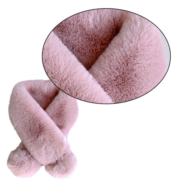 Fleece Halsduk för Pojkar och Flickor, Varm Vinter Halsduk för Barn, Rosa