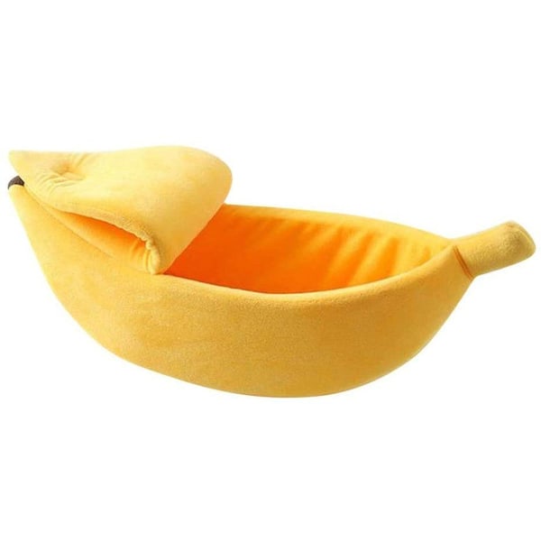 Kreativ bananformad hundgrotta, varm L KLB
