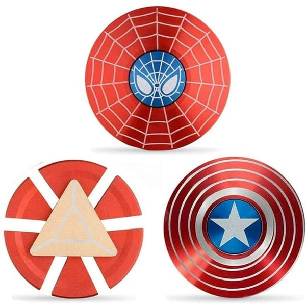 Superhelt Fidget Spinner i Metall, Fidget Spinner Gaver til KLB