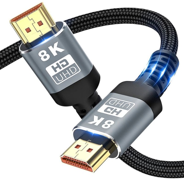 8K HDMI-kaapeli 3m, sertifioitu 1ms 48Gbps Ultra High Speed ​​HDMI 2.1 -kaapeli 8k