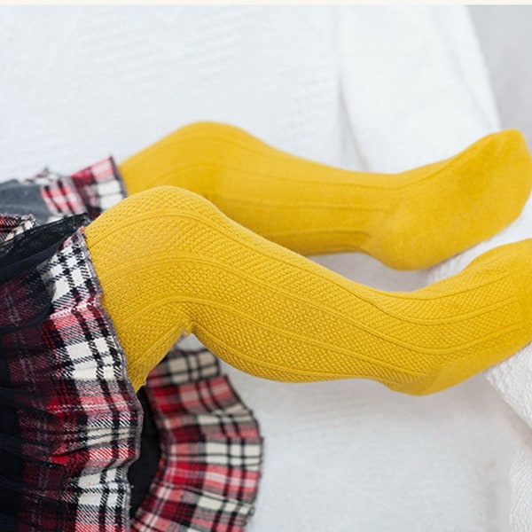 Knæhøje sokker til nyfødte, småbørn, ensartet længde, 1 til 3 år gammel KLB