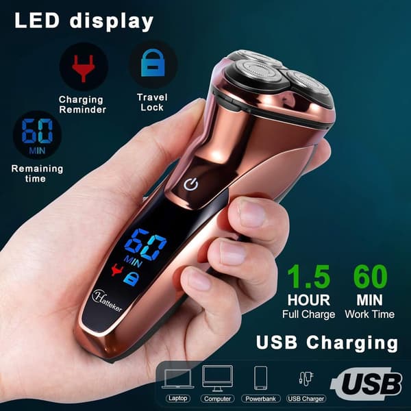 Elektrisk barbermaskine USB-oplader KLB
