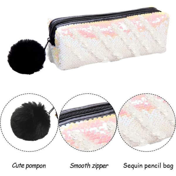 Sequin Kosmetikpung Mermaid Spiral Vendbar Sequin Form 2
