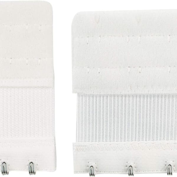 BH-förlängare - 6-pack, krokar, svart vit beige KLB