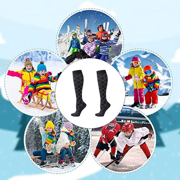Tryckstrumpor - Sportstrumpor - Utomhus - Knähöga tryckstrumpor L/XL KLB