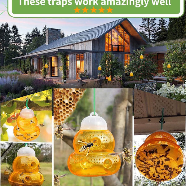 Vepsefelle, bifelle, fanger, gule plast honningbijopper