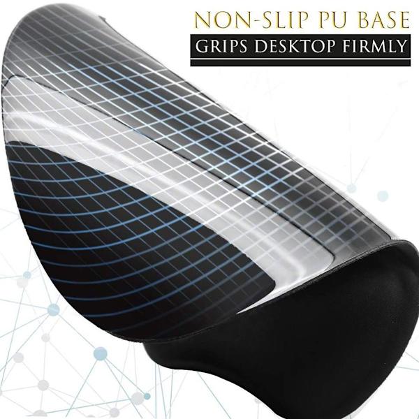 Ergonomisk musematte med håndleddstøtte. Gel musematte med