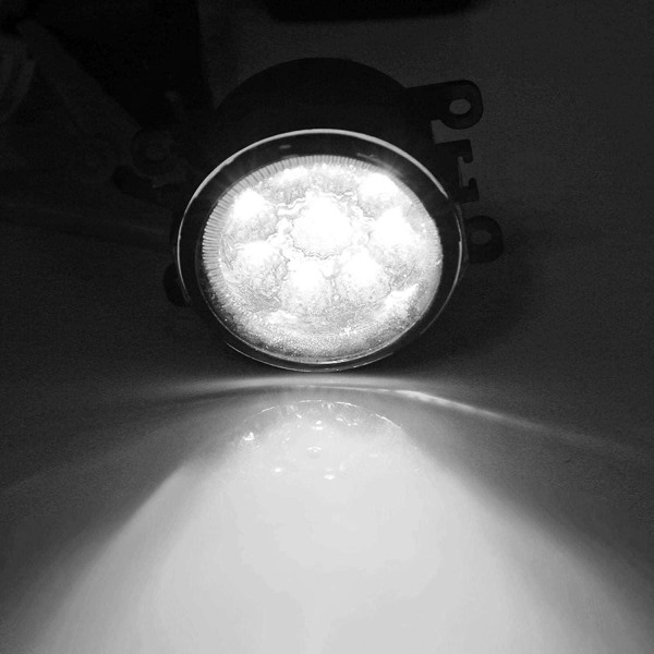 LED-dagskjørelys runde bilfrontlykter tåkelys DRL dagskjørelys