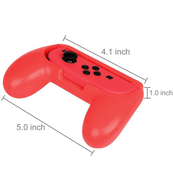Pakke med 2 for Switch Grip med lite håndtak Ergonomisk rød blå KLB
