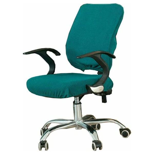Stretch Stolskydd för Kontorsstol, Snurrstol, Stolsöverdrag (Blå 50-65cm × 50-63cm) KLB