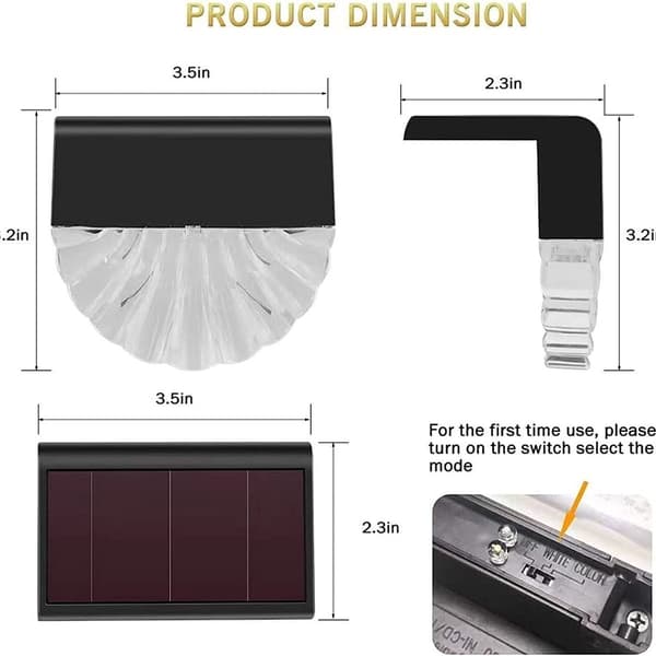 Solcells drivna utomhusdäcklampor, 6-pack RGB-steglampor, vatten