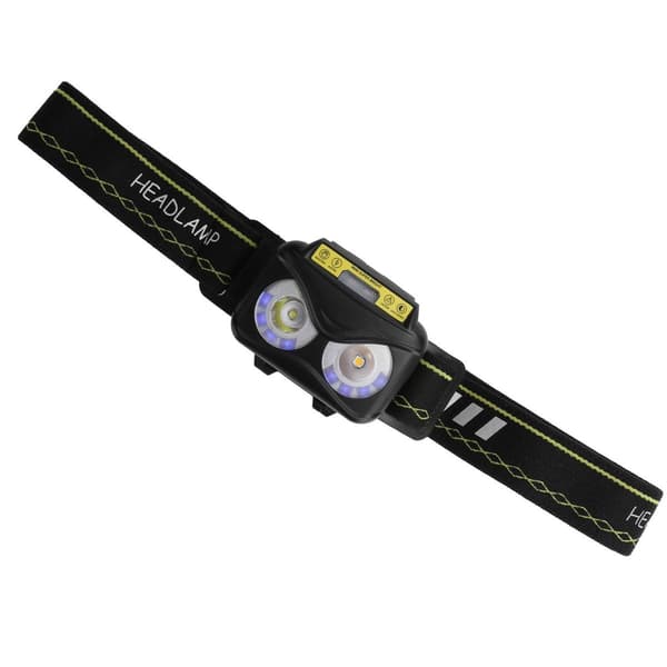 Lysere hodelykt XPG + COB USB menneskelig induksjonslading KLB