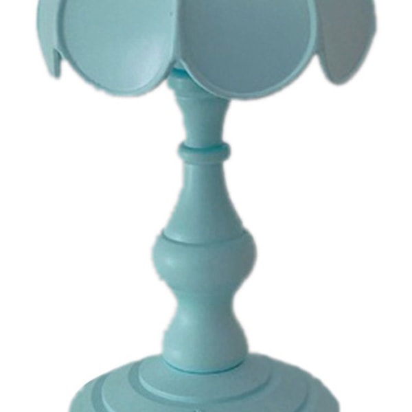 Retro bordlampe med lotusbladdesign, perfekt for jenters soverom KLB