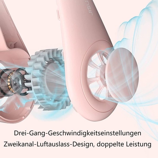 Bärbar Nackfläkt 4000mAh Fläkt Mini USB Fläkt KLB