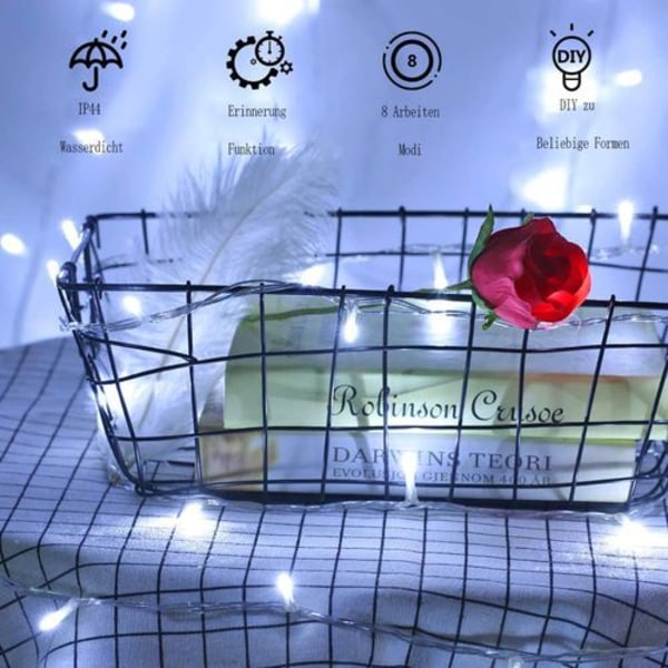 PhilzOps Udendørs Julebelysning 20 m 200 LED Indendørs Feelygter med Stik