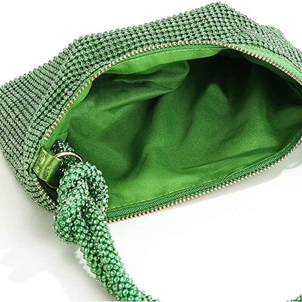 Kvinners clutch glitter kveldsveske skulderveske elegant håndveske med