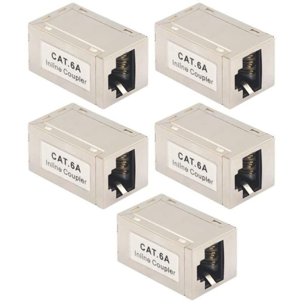 5 kpl Cat6A Ethernet-sovitinkytkin Cat6 LAN