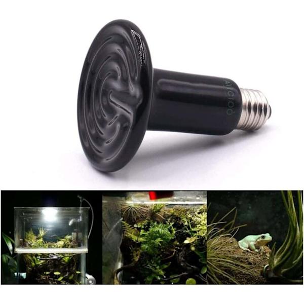 2 stk. E27 krybdyr varmelampe til krybdyr og padder, slanger, fugle, skildpadder (100W)