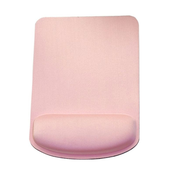 Musemåtte med håndledsstøtte, håndlavet ergonomisk musepude pink