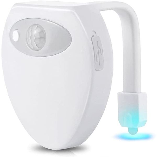 Toiletlampe Genopladelig LED Nattelys 8 Farver til WC Badeværelse/Casle Spand/Toilet/Skab/Vask/Hoteller,Cafeer