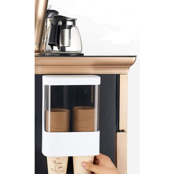 Papirkrus, Vannkopp Dispenser Veggmontert Plast Dispenser for Papirkrus og Biologisk Nedbrytbare Papirkegler