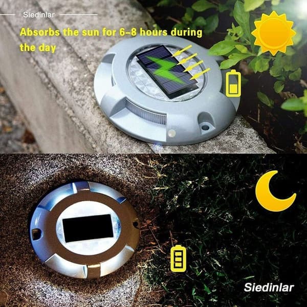 Solcelled Terrasselys Dekklys Dokklys LED Solcelled Drevne Vanntette Veimerker