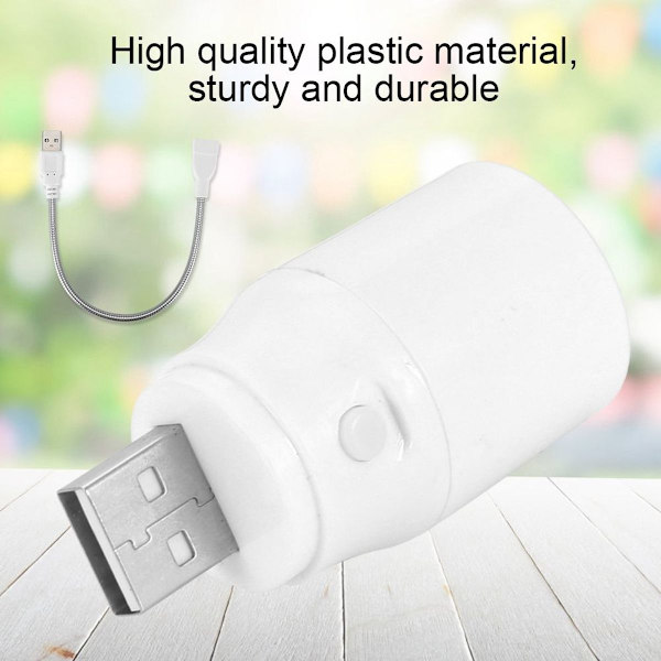 5V 1W langvarig plast mini USB LED-lampe for studie KLB