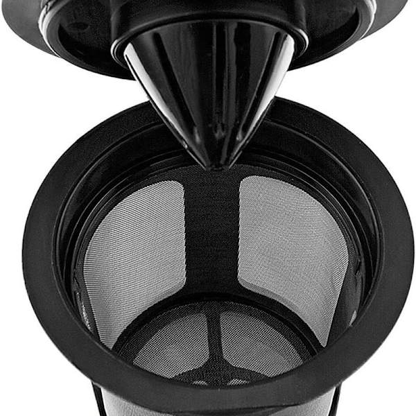 Återanvändbara koppar för Keurig K-Cup 2.0,1.0 kaffemaskin, svart