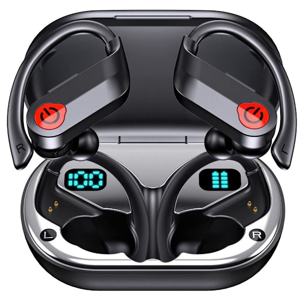 Senaste Bluetooth-sport-hörlurar, trådlösa Bluetooth 5.3-hörlurar