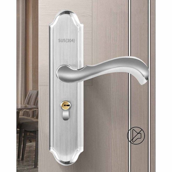 Sisäänkäynnin oven lukko avaimella, hiljainen, tupla lukitus, epäsäännöllinen KLB